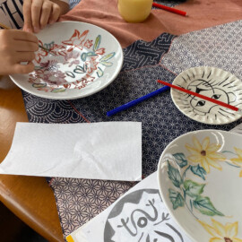 ワークショップ(絵付け) 2024年の様子